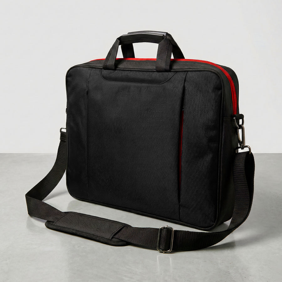 Maletín para Laptop 15.6" · Portafolio con Correa para Hombro · Negro
