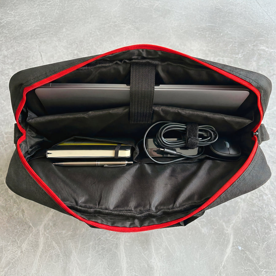 Maletín para Laptop 15.6" · Portafolio con Correa para Hombro · Negro