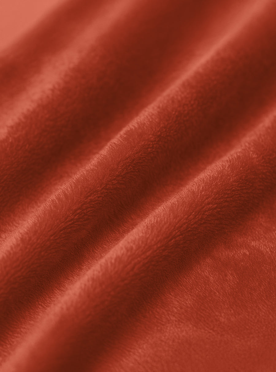 Cobija Polar Individual Suave y Ligera · 1.20 × 2 m color Terracota