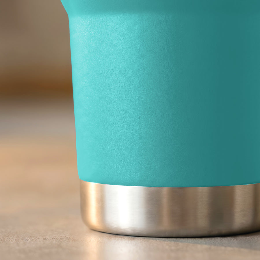 Termo Vaso Térmico 30 oz (800 ml) Acero Inoxidable con Tapa Magnética · Frío 24 h y Caliente 12 h color Aqua