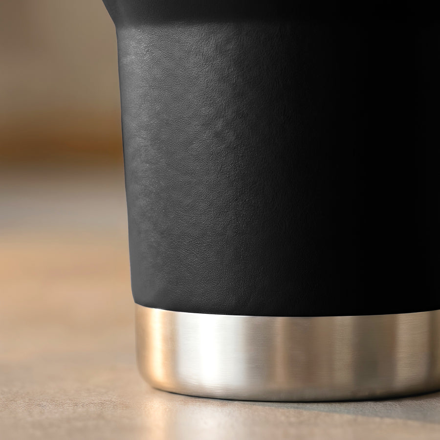 Termo Vaso Térmico 30 oz (800 ml) Acero Inoxidable con Tapa Magnética · Frío 24 h y Caliente 12 h color Negro