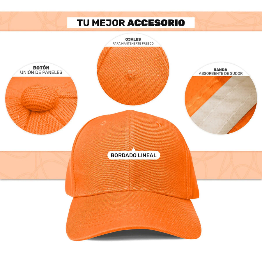 Gorra Lisa Básica de Algodón Unisex