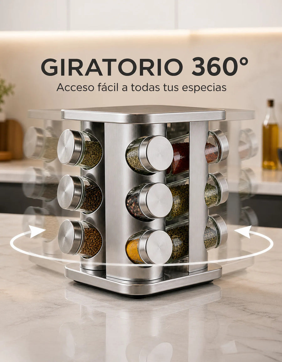 Especiero Organizador de Cocina en Acero 50 × 19 × 57 cm