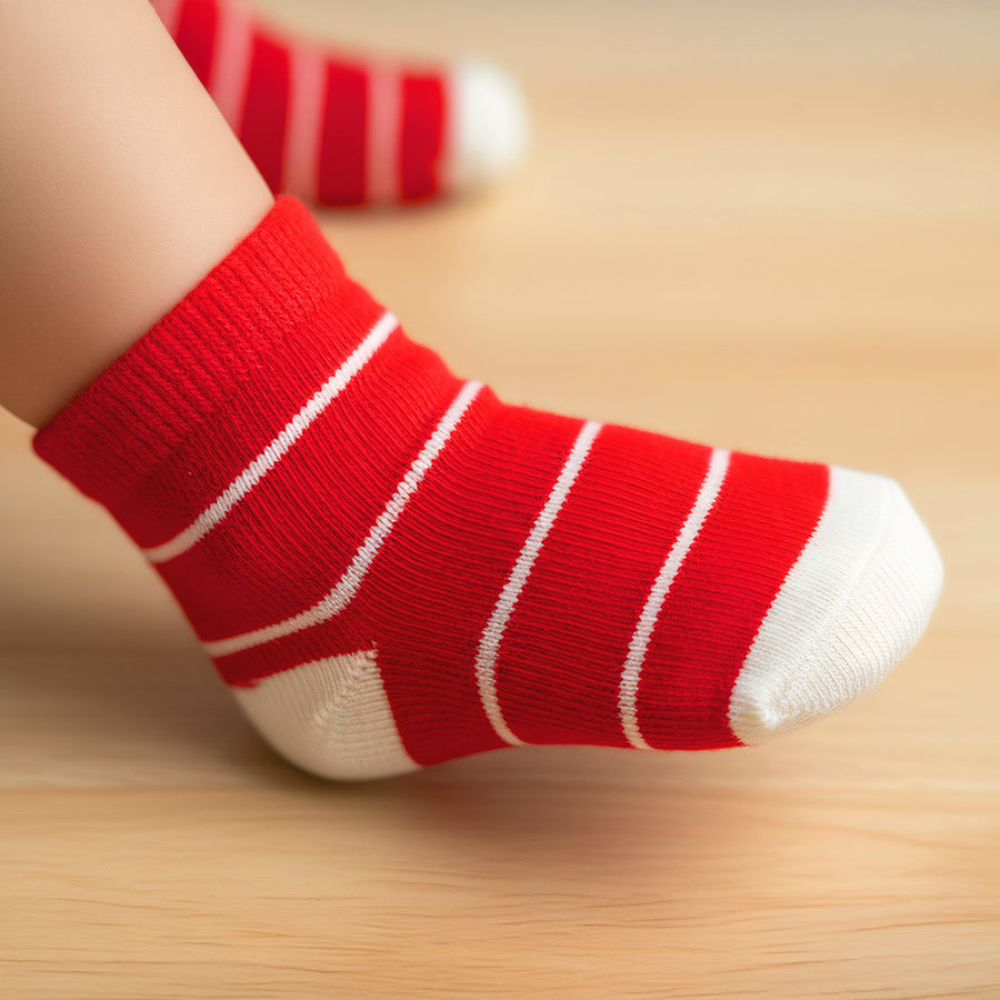 Set de 3 Pares de Calcetines Navideños para Bebé · Suaves · 6 a 12 Meses