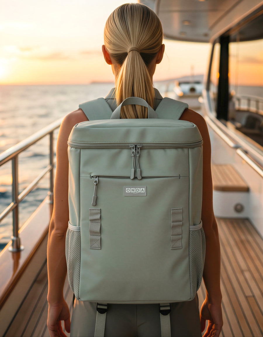 Mochila Térmica Cooler para Comida y Bebidas 27 × 18 × 34.5 cm color Verde