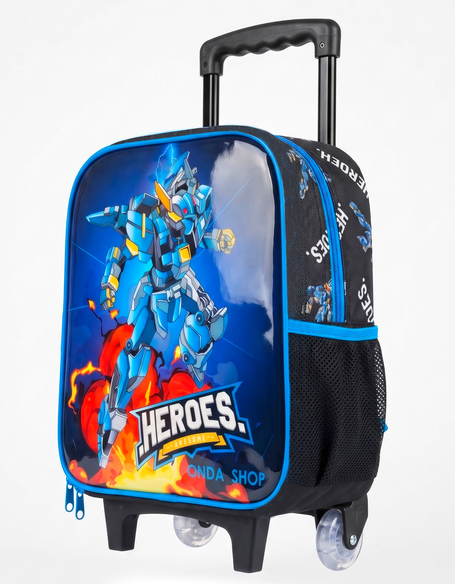 Mochila con Ruedas Tipo Trolley 40 × 30 × 15 cm · Diseño Héroes (robot)