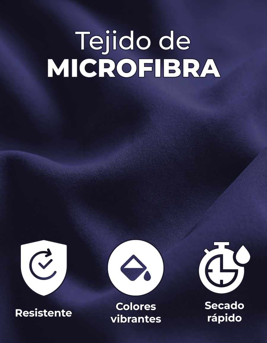 Juego de Sábanas Individual Microfibra 3 Piezas · Sábana de Cajón con Resorte color Azul Marino