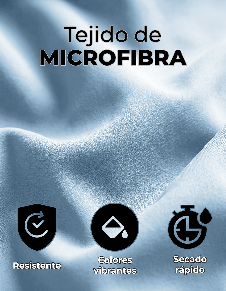 Juego de Sábanas Matrimonial Microfibra · Sábana de Cajón Ajustable color Azul Cielo