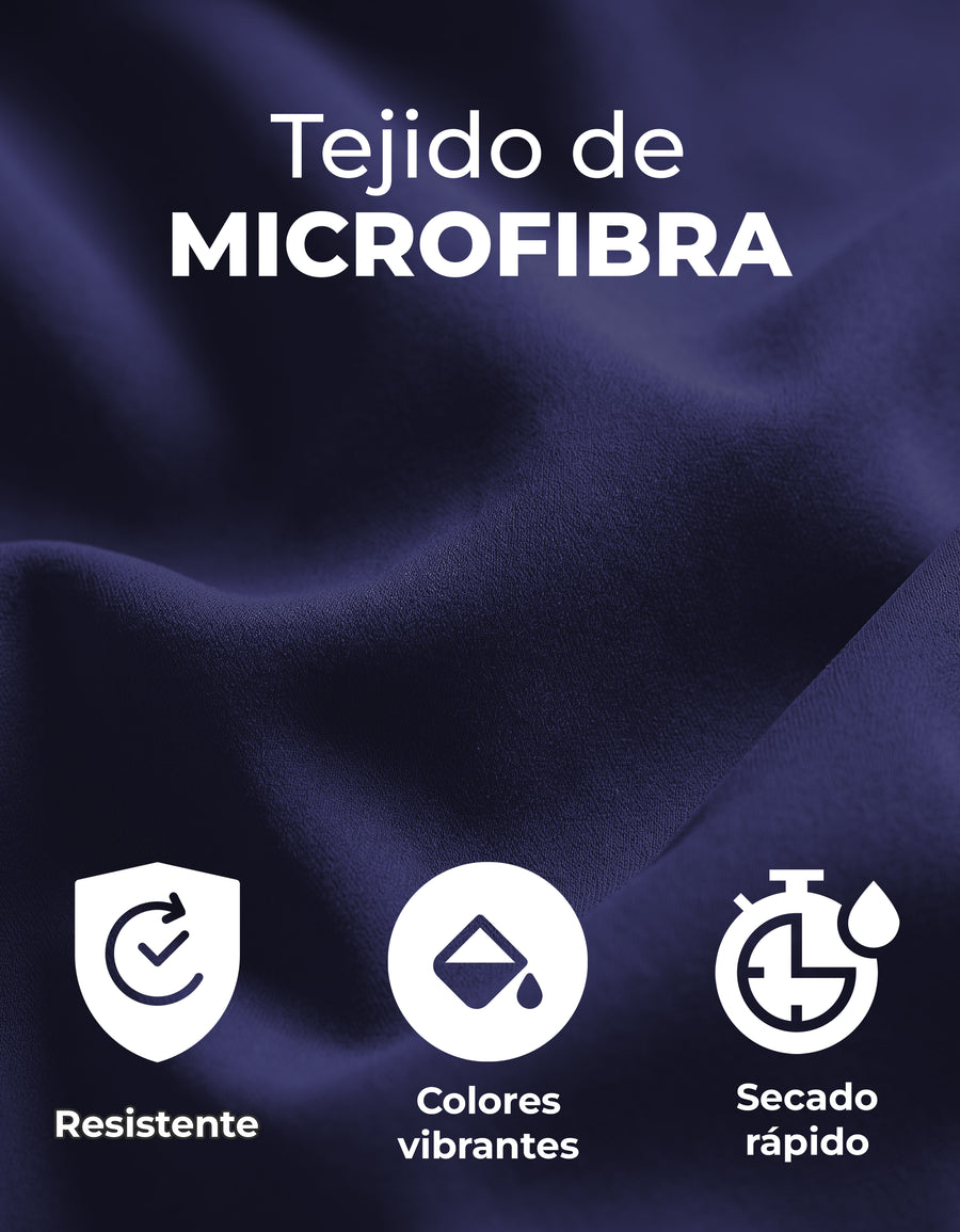 Juego de Sábanas Matrimonial Microfibra · Sábana de Cajón Ajustable color Azul Marino