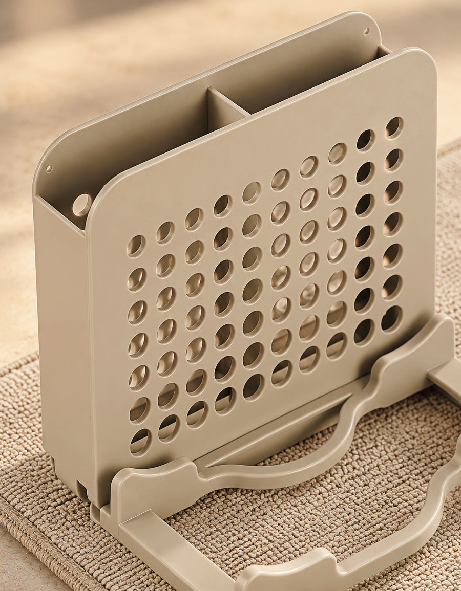Escurridor de Platos 3 Secciones con Tapete de Secado 40 × 50 cm color Beige