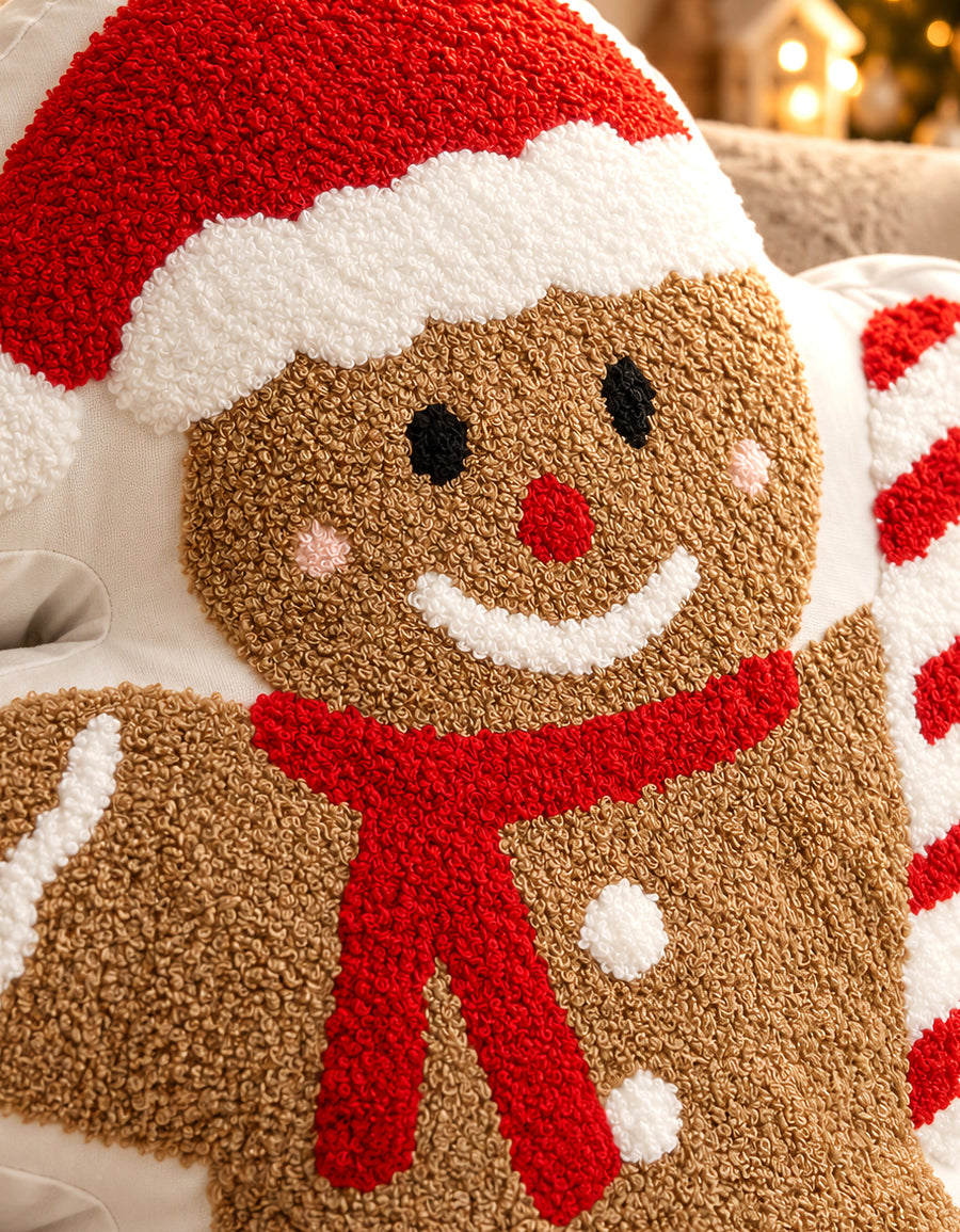 Cojín Navideño diseño Galleta de jengibre