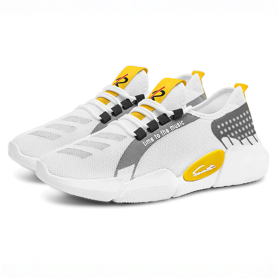 Tenis Deportivos Unisex de Malla Transpirable · Suela Ligera Antiderrapante · Tallas 39, 40 y 44 color Blanco