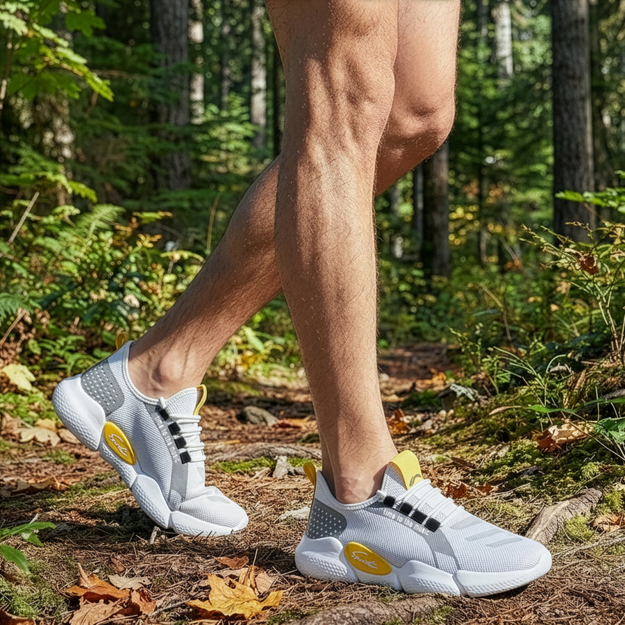 Tenis Deportivos Unisex de Malla Transpirable · Suela Ligera Antiderrapante · Tallas 39, 40 y 44 color Blanco