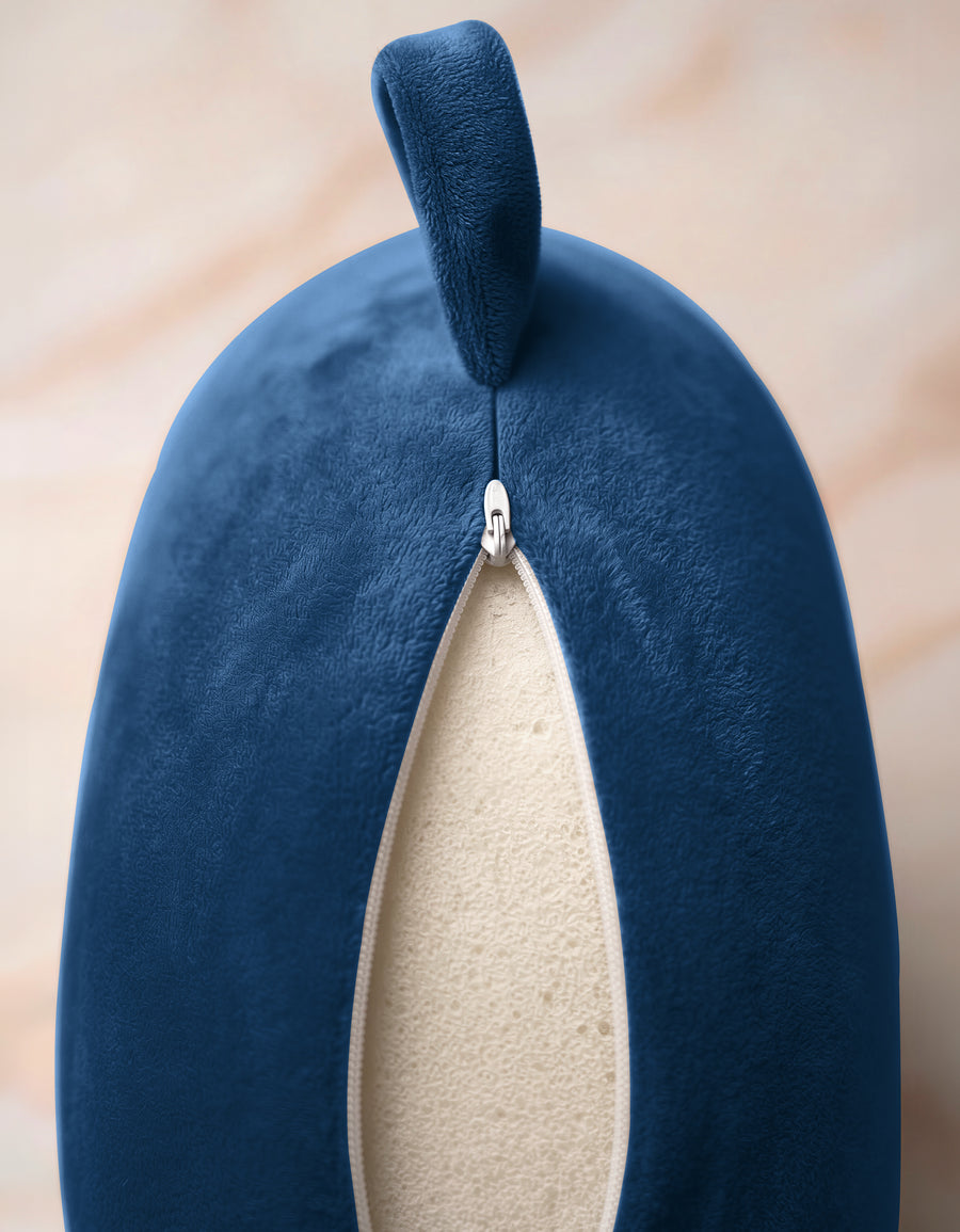 Almohada de Viaje Cervical para Cuello color Azul Marino