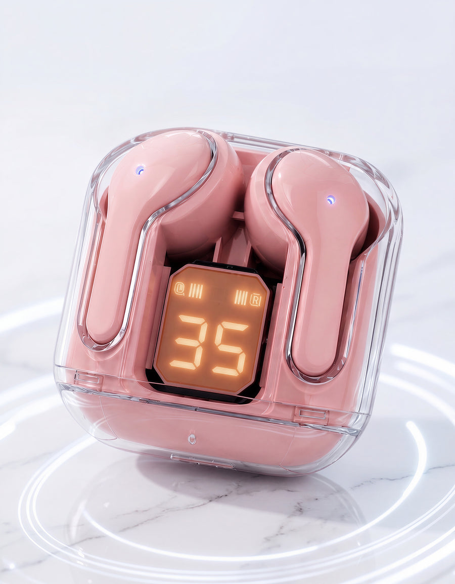 Audífonos Inalámbricos Bluetooth con Luz LED HK3 color Rosa