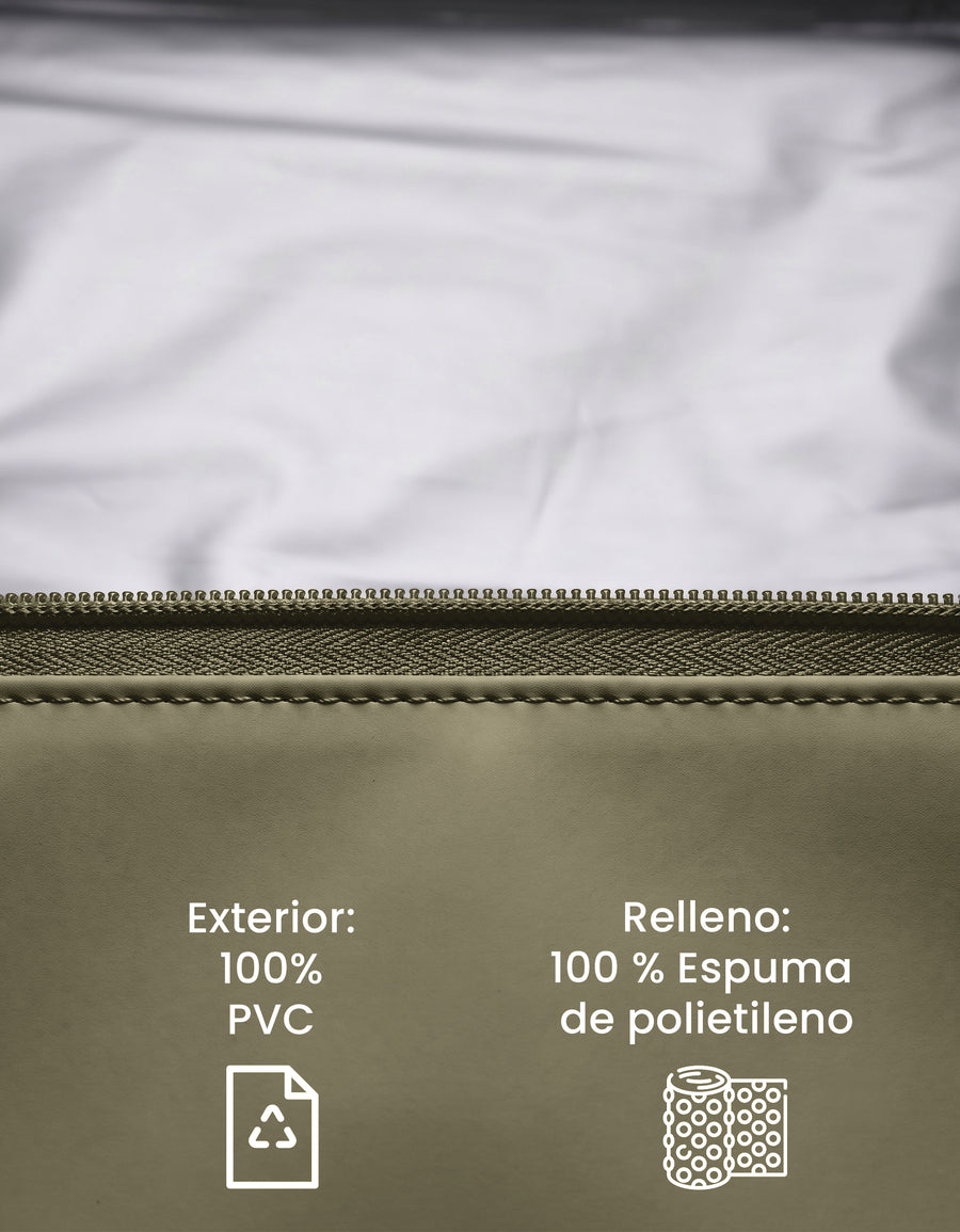 Bolsa Térmica Tote Grande 43 × 14 × 36 cm color Verde Militar