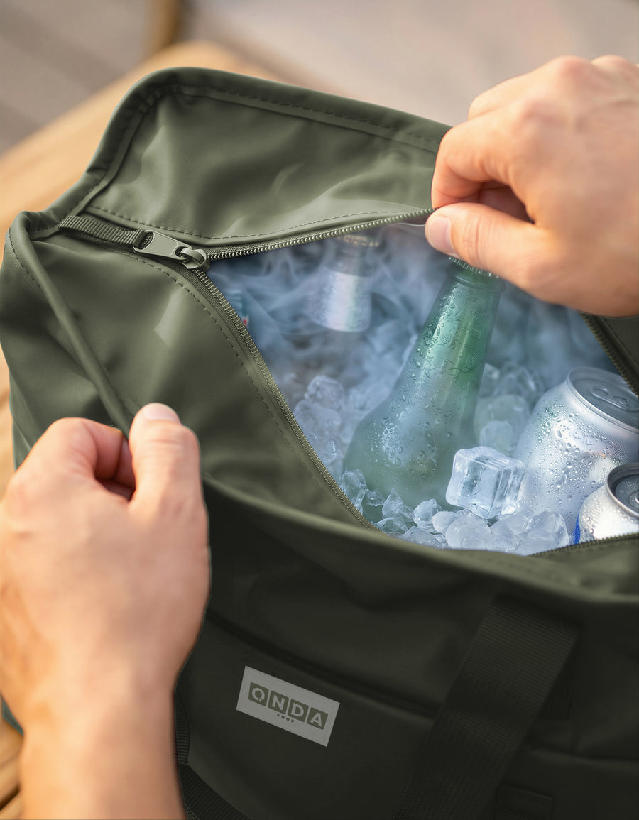 Bolsa Térmica Tote Grande 43 × 14 × 36 cm color Verde Militar