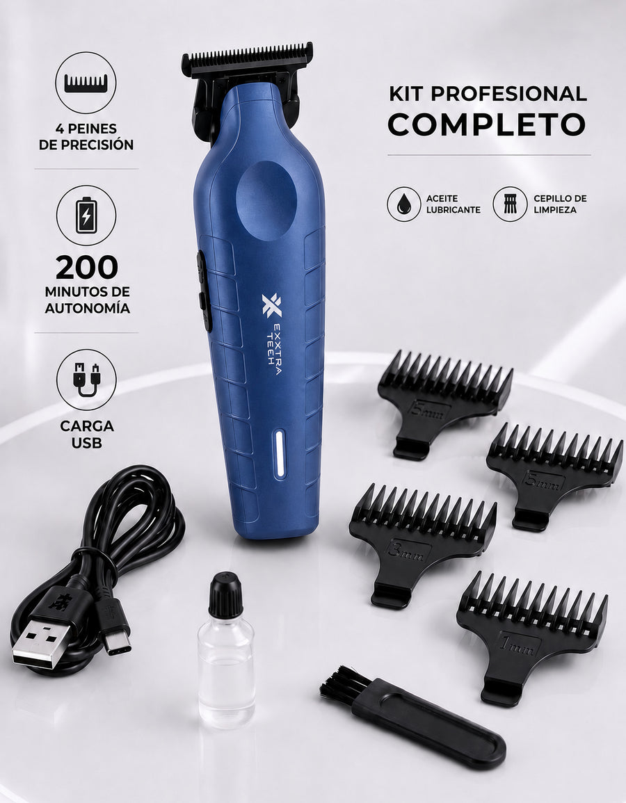 Máquina Cortapelo Recargable USB-C color Azul