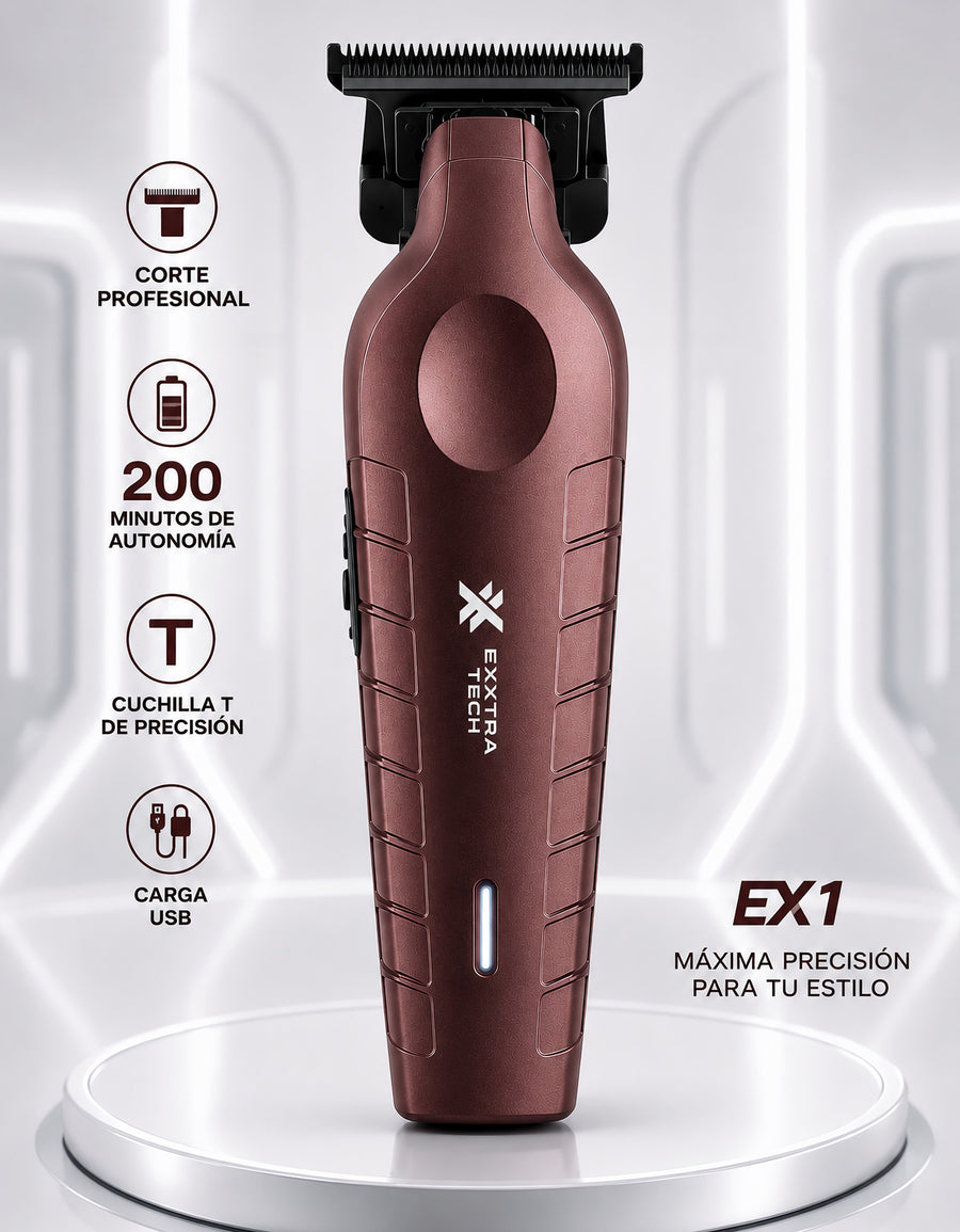 Máquina Cortapelo Recargable USB-C color Vino