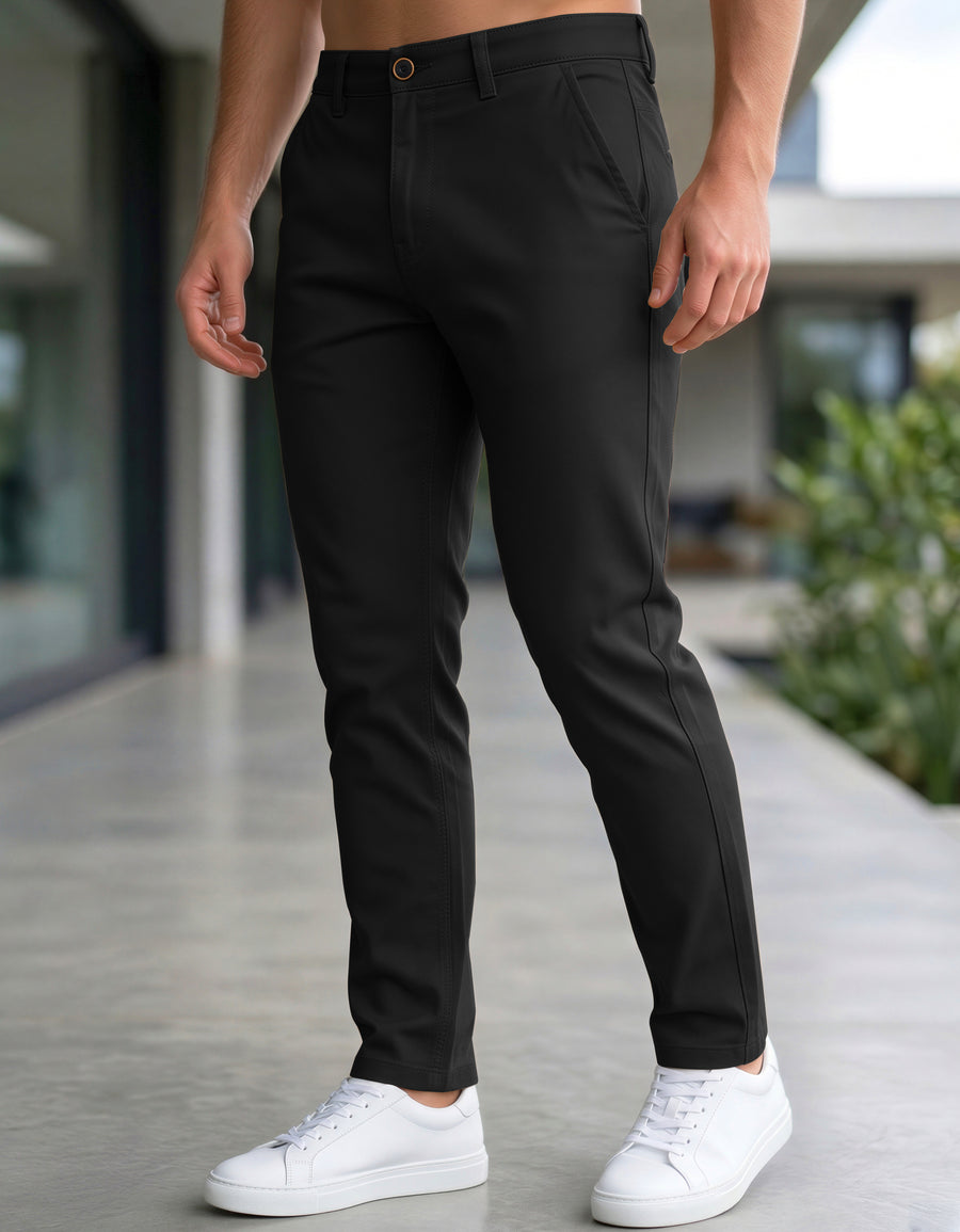 Pantalón Gabardina Stretch Slim Fit Hombre