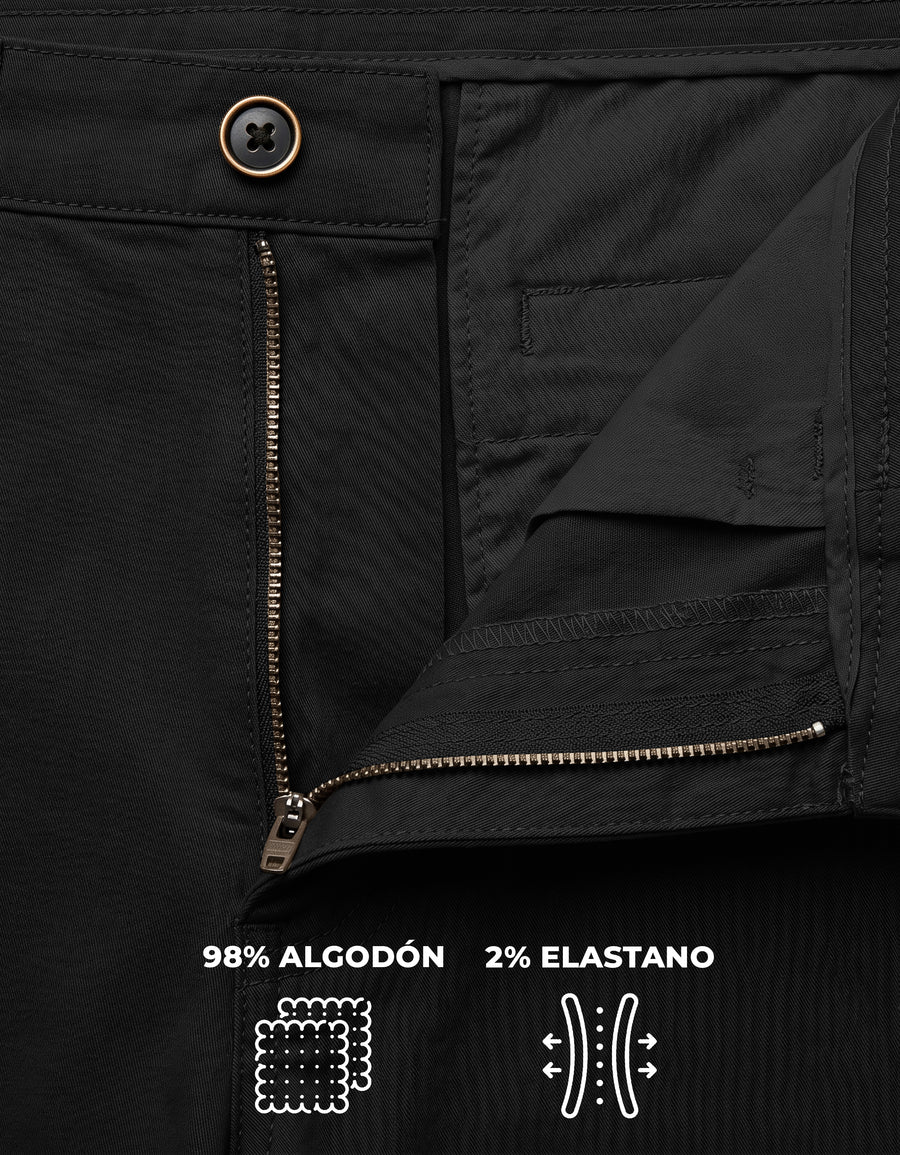 Pantalón Gabardina Stretch Slim Fit Hombre