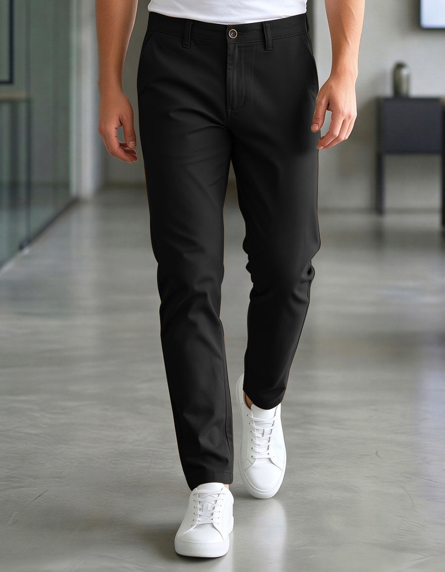 Pantalón Gabardina Stretch Slim Fit Hombre