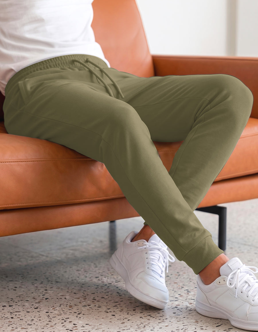 Pants Jogger Hombre Fleece con Bolsillos color Taupe