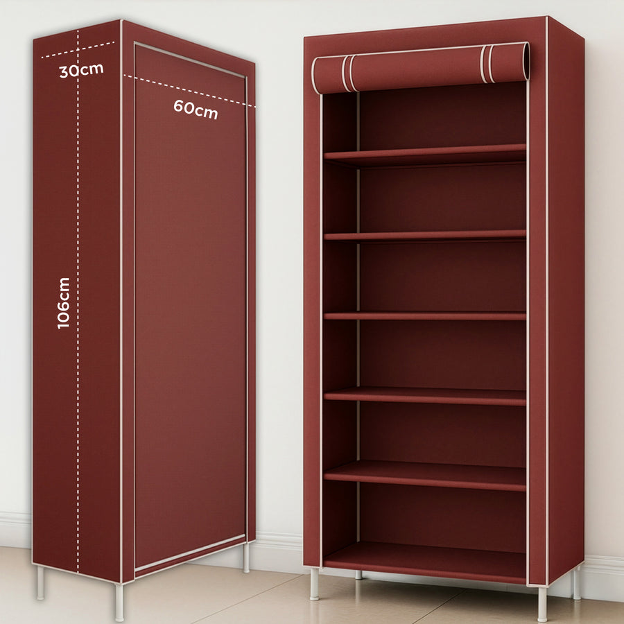 Rack Organizador Metálico para Hogar color Café ·2
