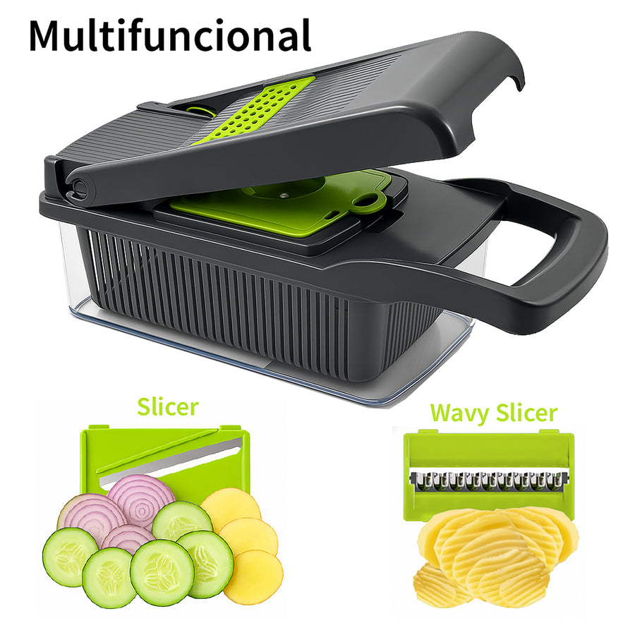 Rebanador de Verduras Multiusos · Set 16 Piezas