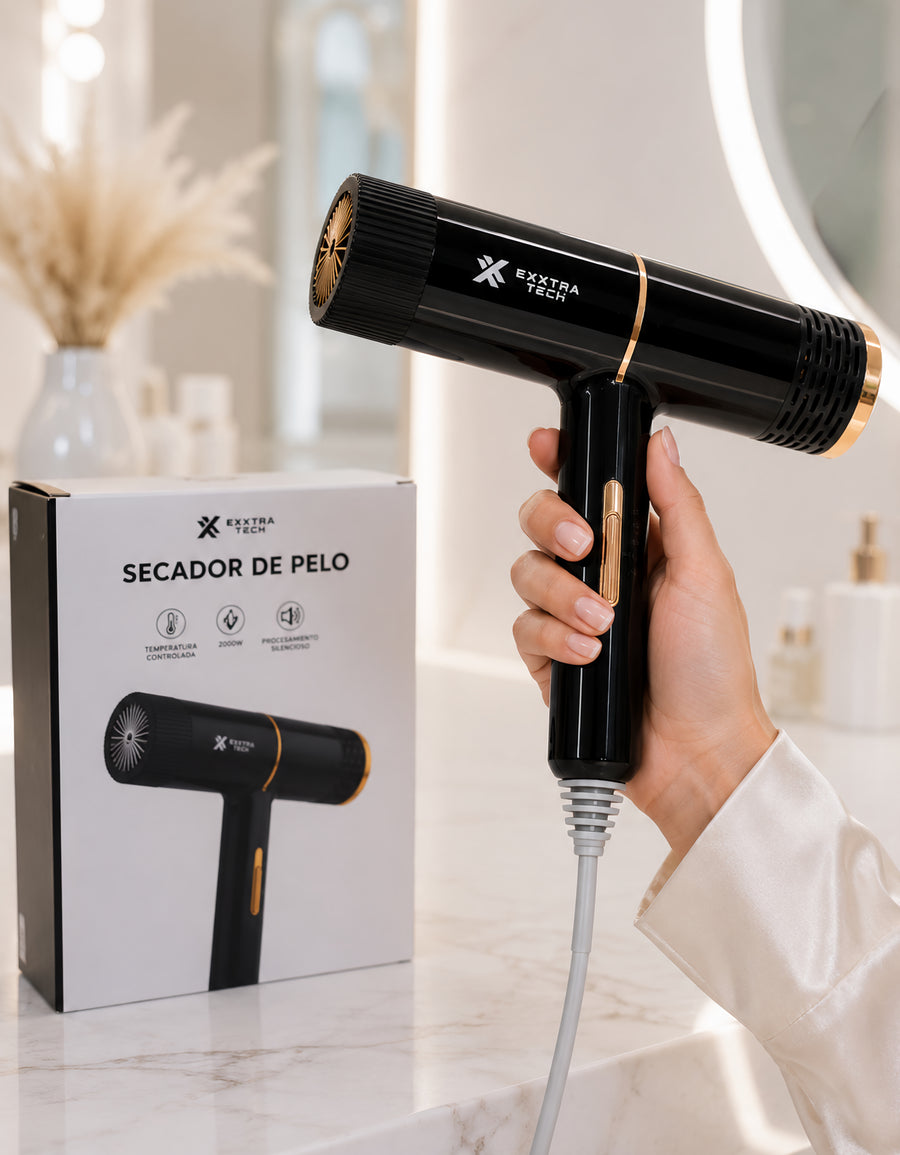 Secadora de Cabello 2000 W con Difusor color Negro
