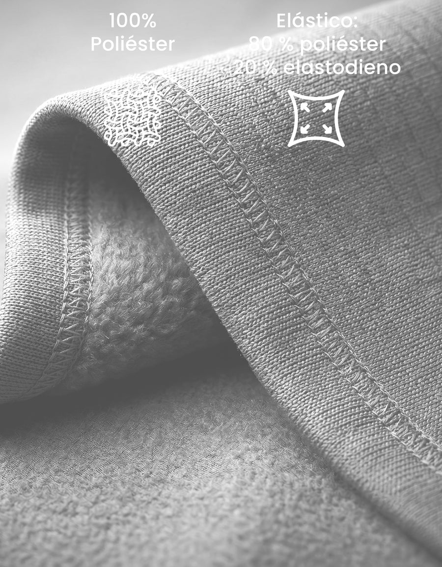 Sudadera Hombre Hoodie con Capucha Fleece · Bolsillo Canguro color Gris Jaspe