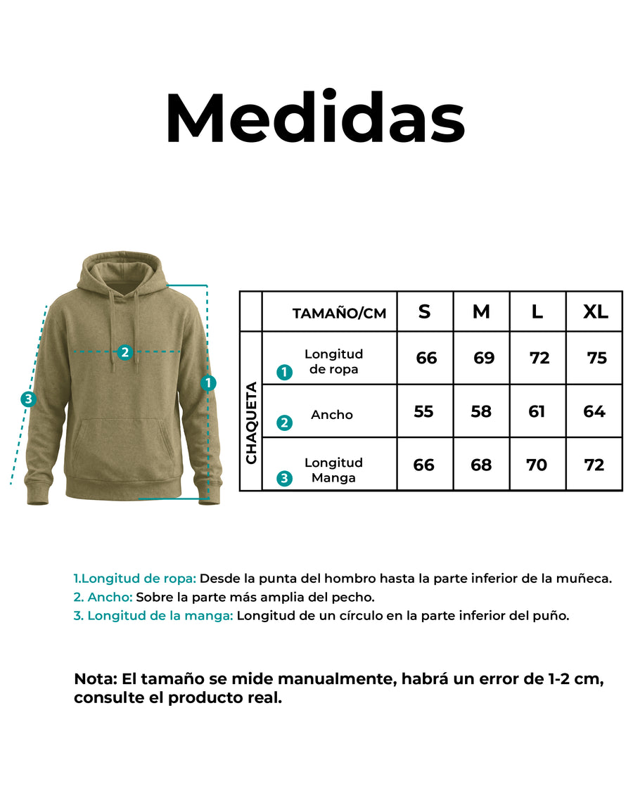 Sudadera Hombre Hoodie con Capucha Fleece · Bolsillo Canguro color Taupe