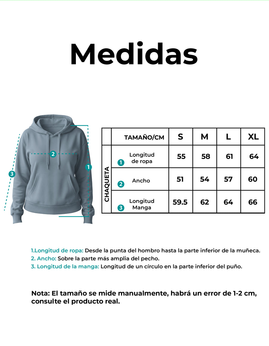 Sudadera Mujer Hoodie con Capucha Fleece · Bolsillo Canguro color Acero