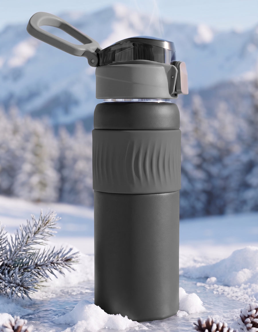 Termo de Acero Inoxidable 500 ml color Gris