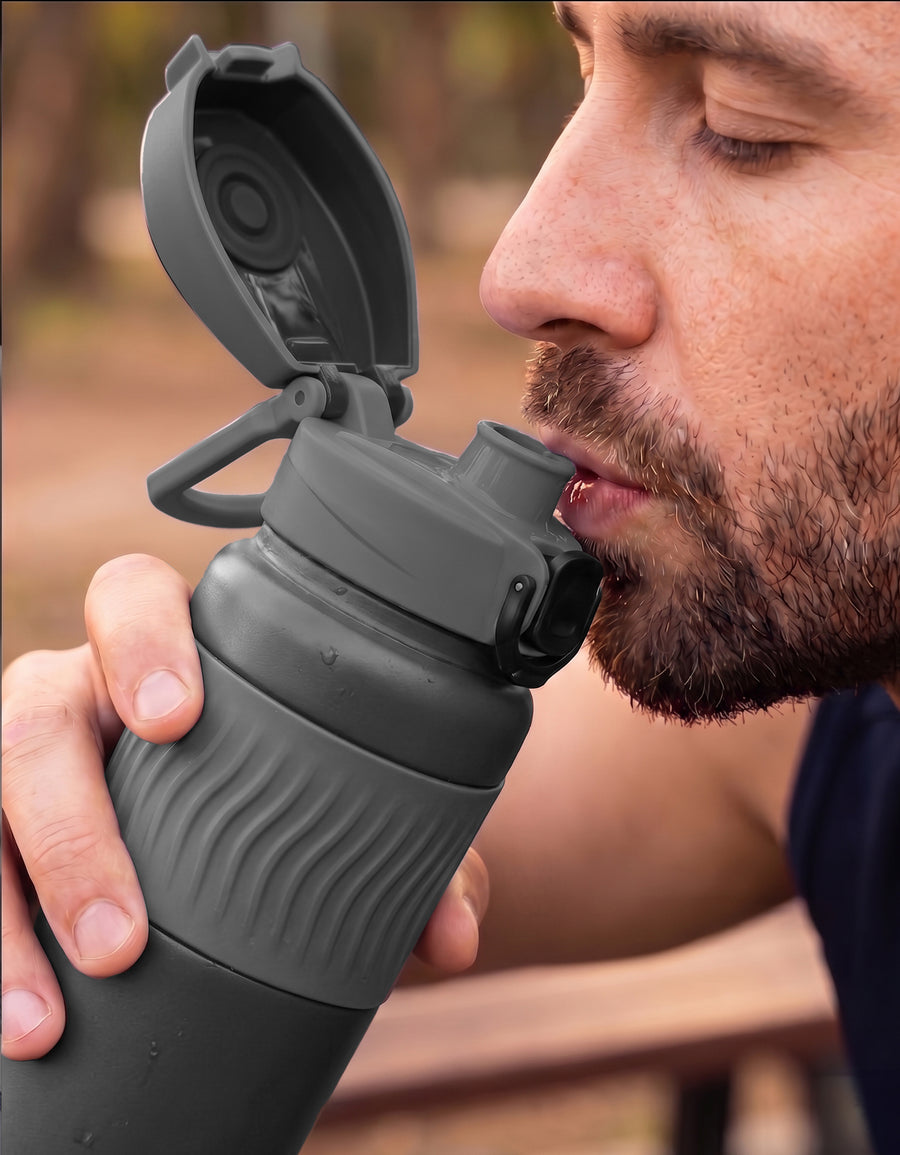 Termo de Acero Inoxidable 500 ml color Gris