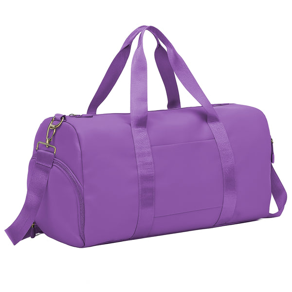 Maleta Deportiva para Gym con Compartimento para Tenis · Bolsa de Viaje con Correa color Lila