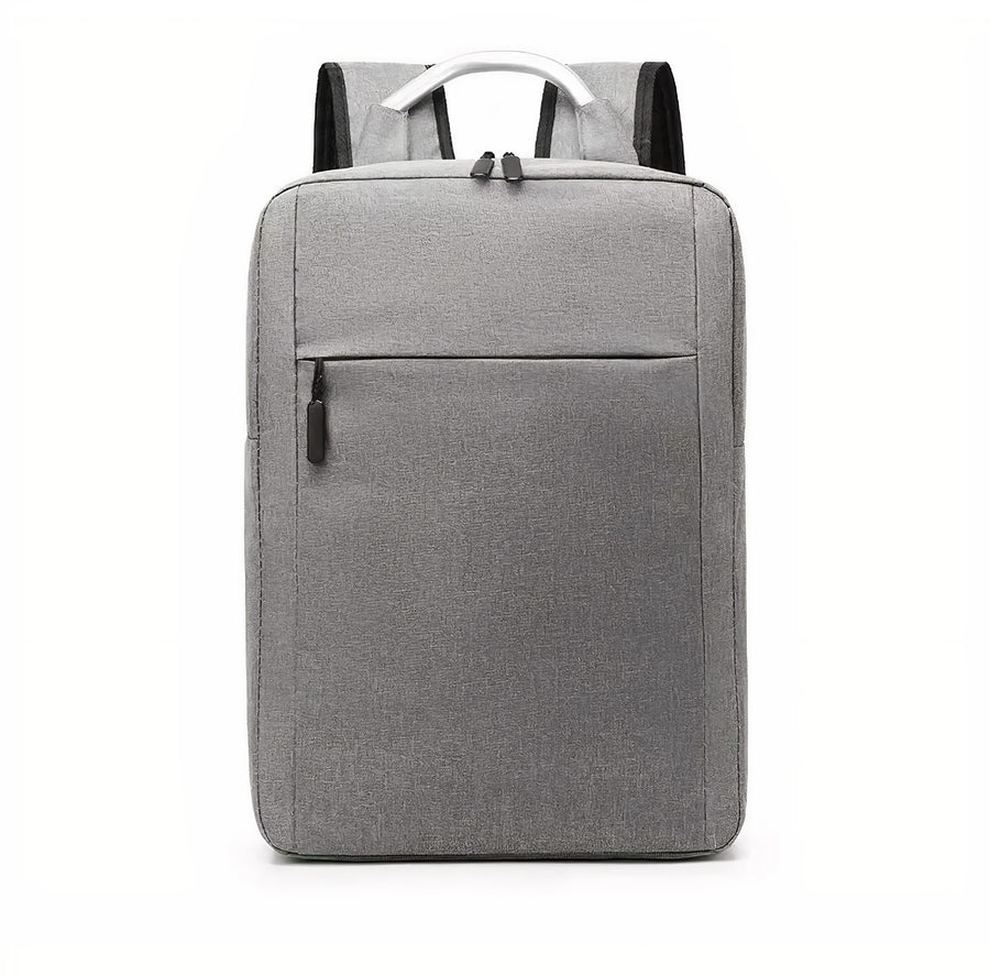 Mochila para Laptop con Puerto USB · Urbana y Ligera · Gris color Gris