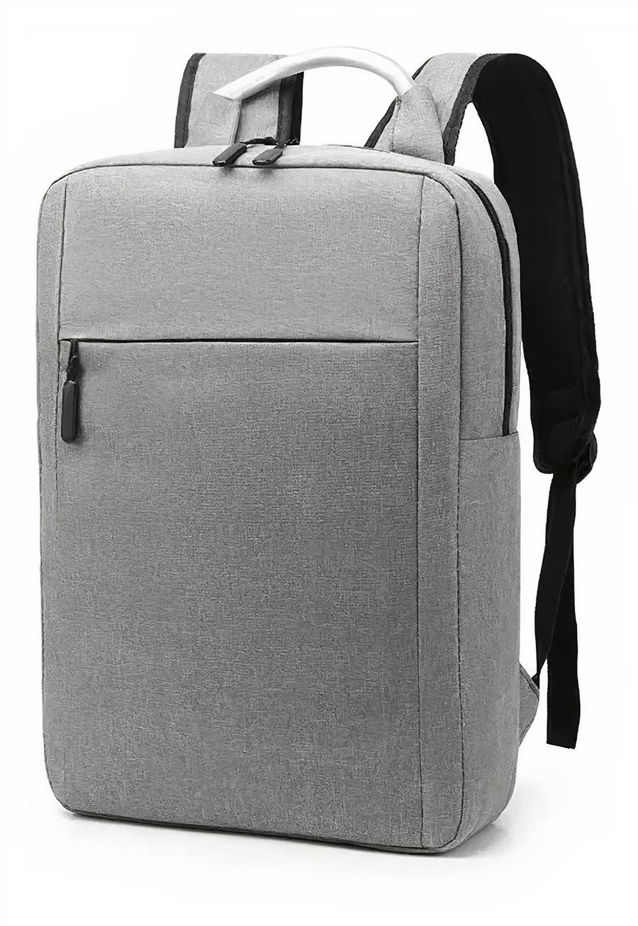 Mochila para Laptop con Puerto USB · Urbana y Ligera · Gris color Gris