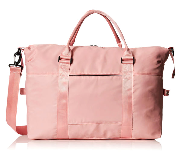 Maleta de Viaje y Gym Mujer Impermeable · Bolsillo para Ropa Mojada · 55 × 32 × 18 cm color Rosa