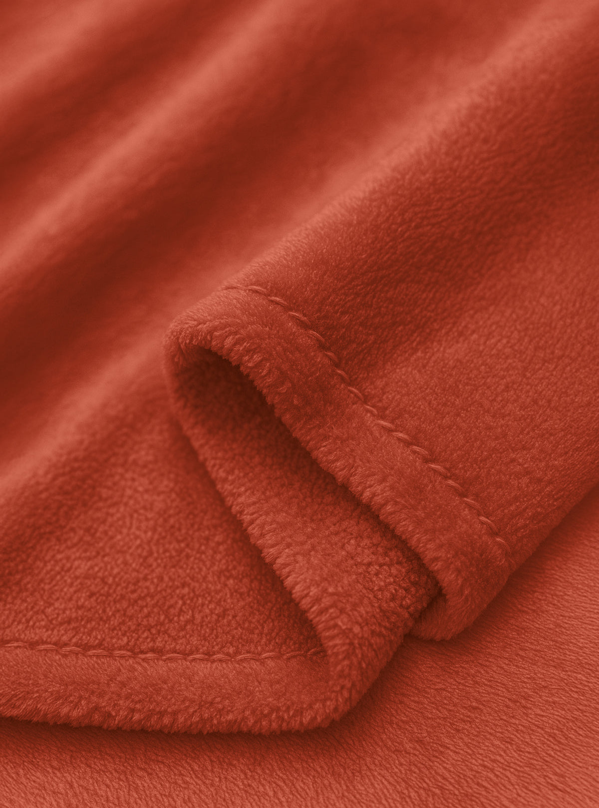 Cobija Polar Individual Suave y Ligera · 1.20 × 2 m color Terracota