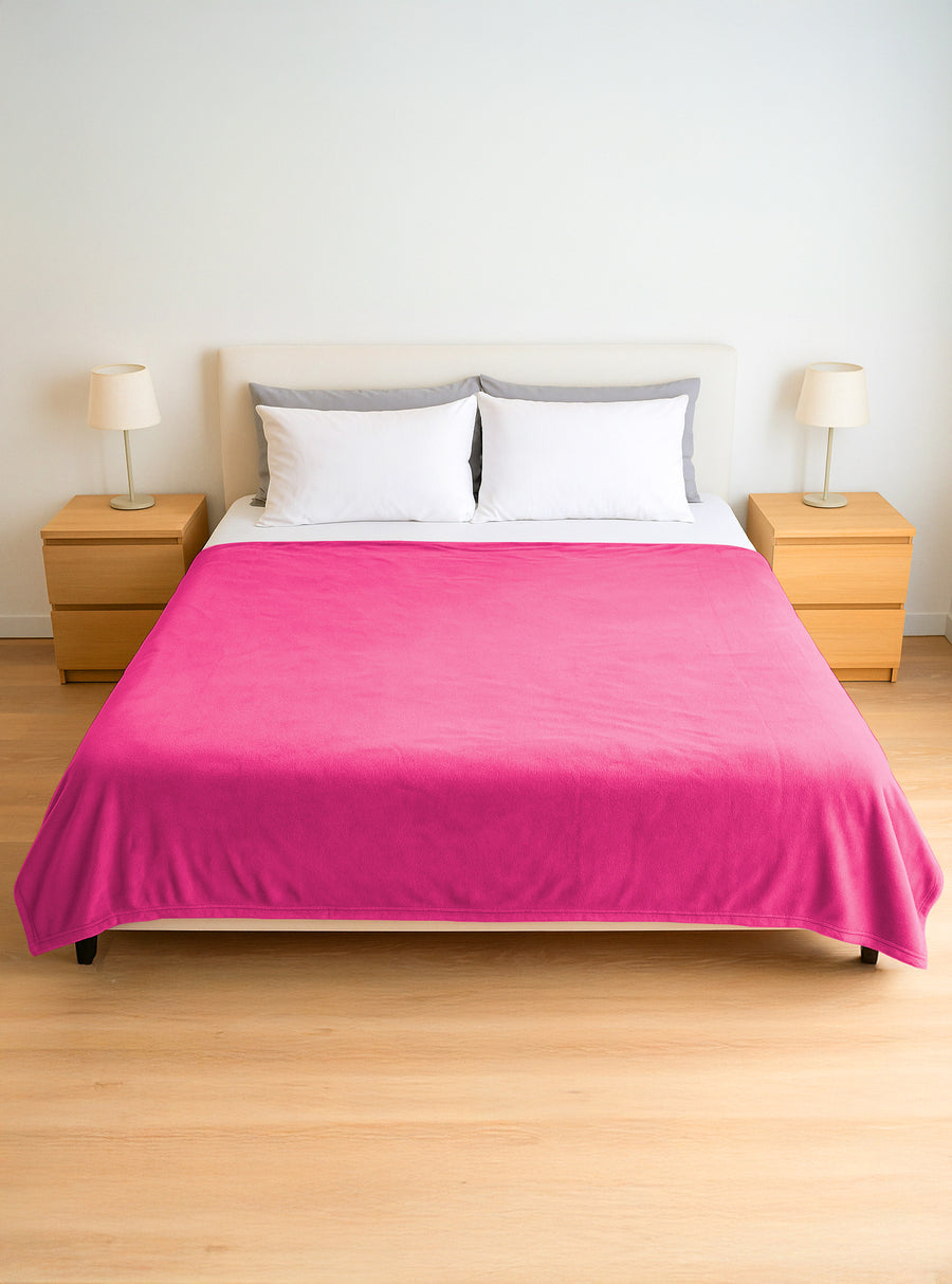 Cobija Polar Individual Suave y Ligera · 1.20 × 2 m color Rosa Chicle