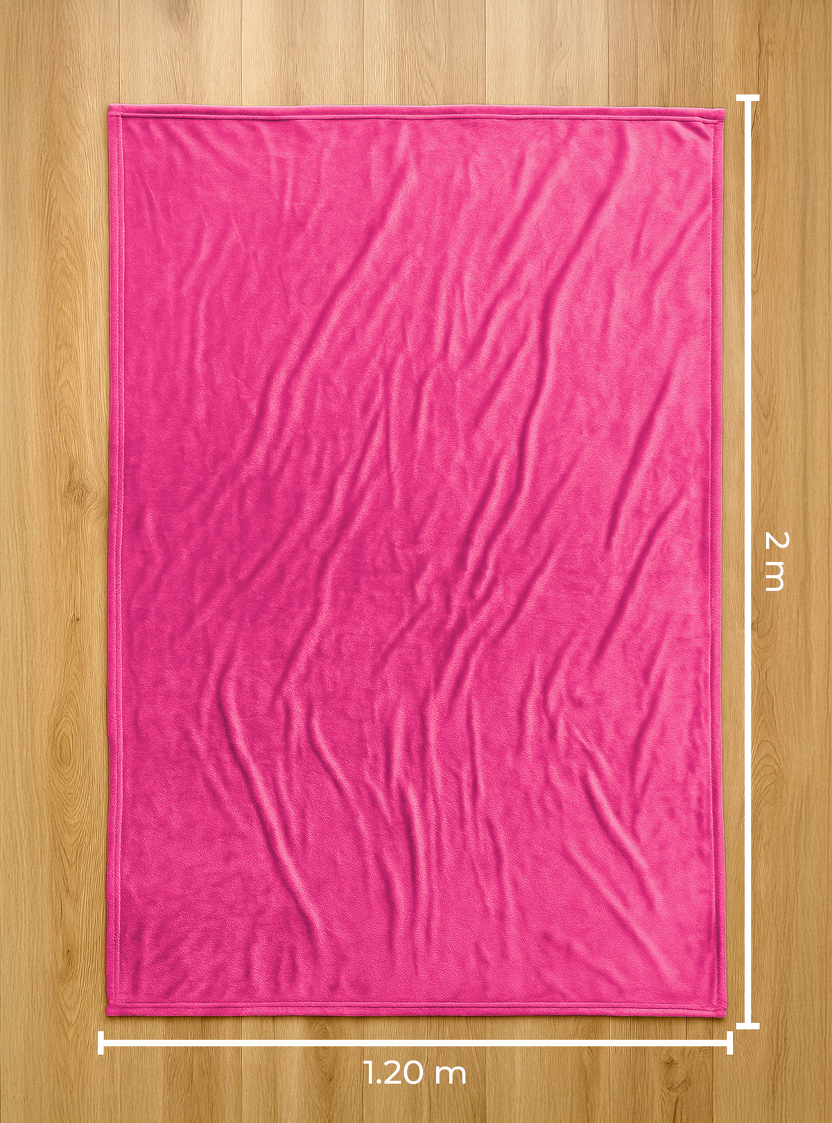 Cobija Polar Individual Suave y Ligera · 1.20 × 2 m color Rosa Chicle