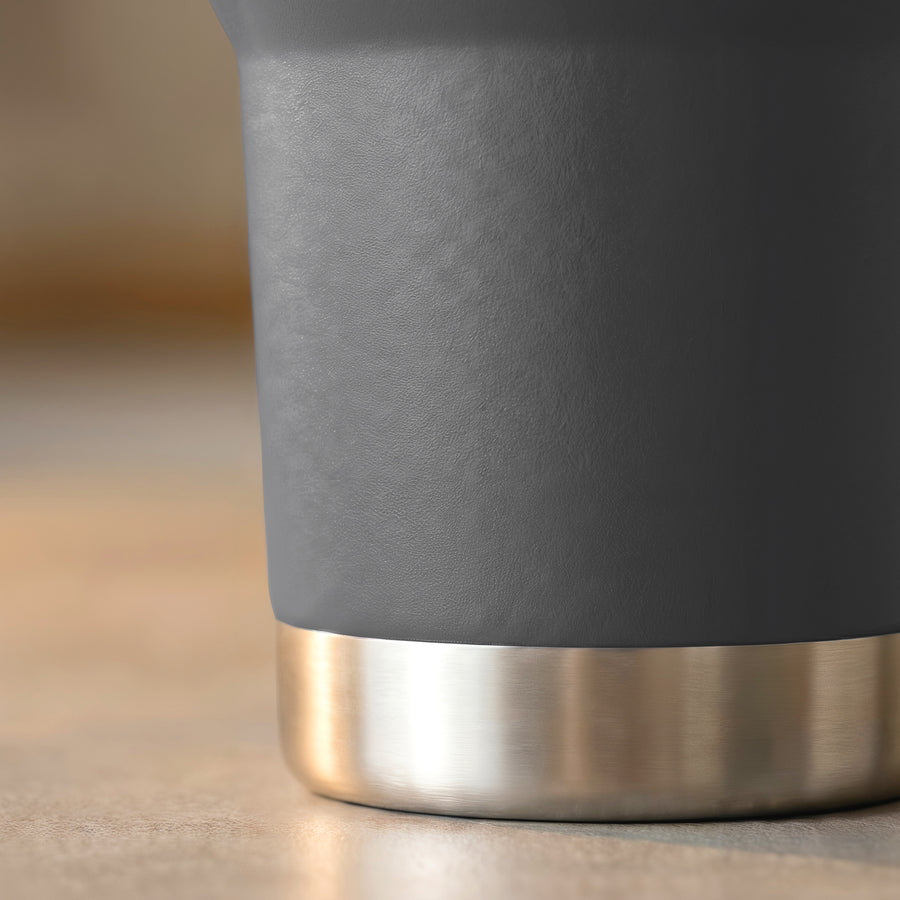 Termo Vaso Térmico 30 oz (800 ml) Acero Inoxidable con Tapa Magnética · Frío 24 h y Caliente 12 h color Gris