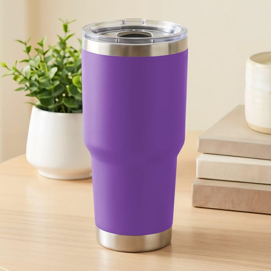 Termo Vaso Térmico 30 oz (800 ml) Acero Inoxidable con Tapa Magnética · Frío 24 h y Caliente 12 h color Morado