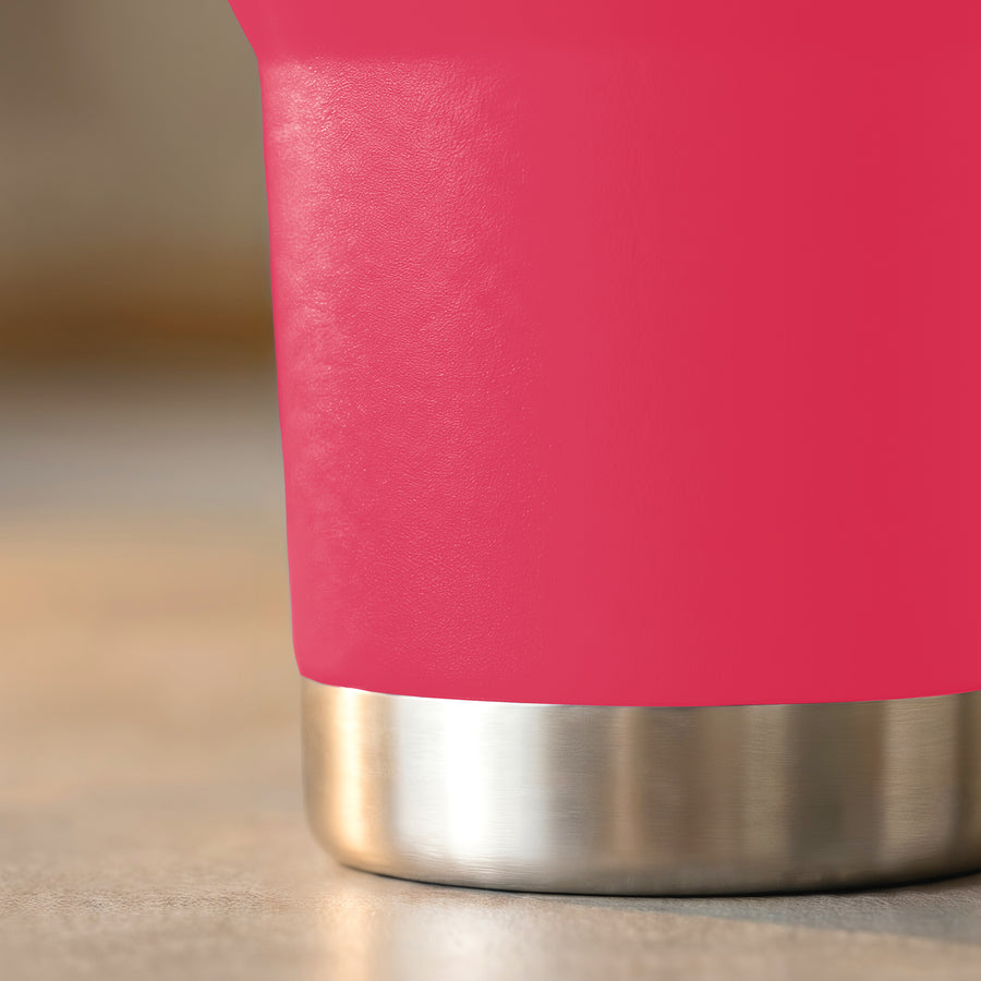 Termo Vaso Térmico 30 oz (800 ml) Acero Inoxidable con Tapa Magnética · Frío 24 h y Caliente 12 h color Rosa Fuerte