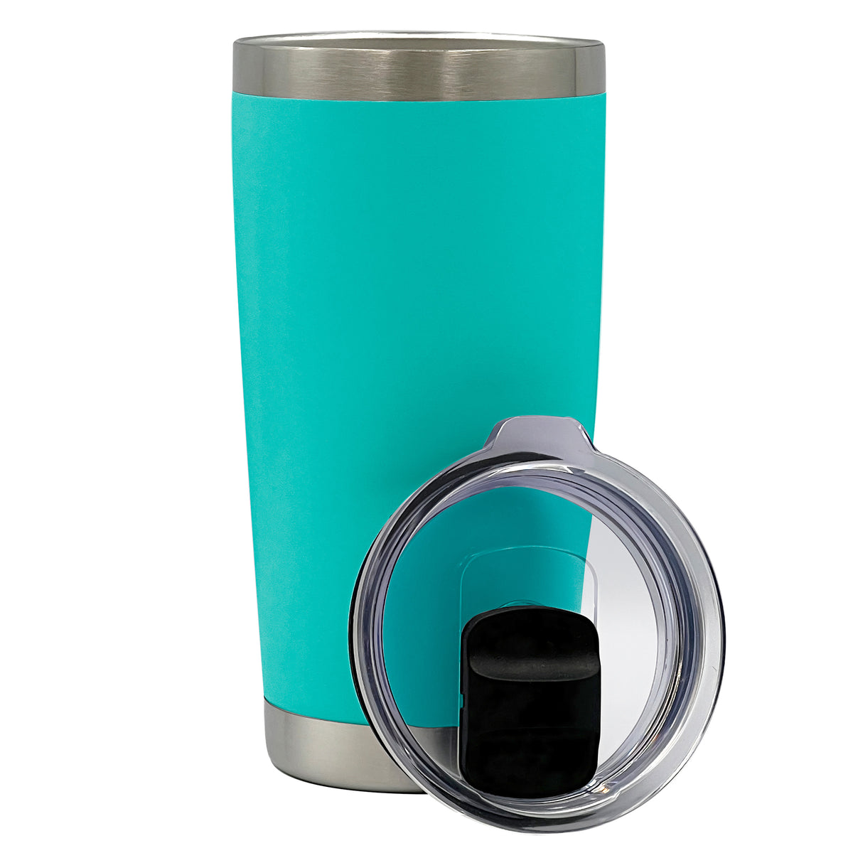 Termo para Café 20 oz de Acero Inoxidable · Tapa Magnética Antiderrame · Doble Pared color Aqua