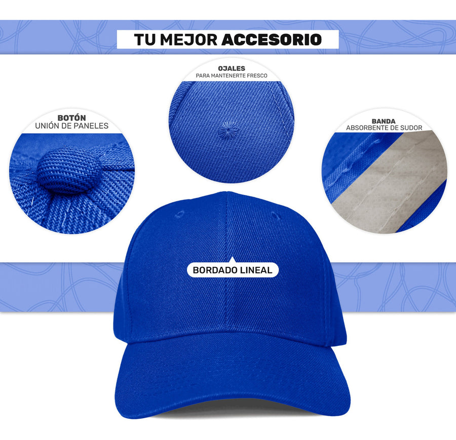 Gorra Lisa Básica de Algodón Unisex