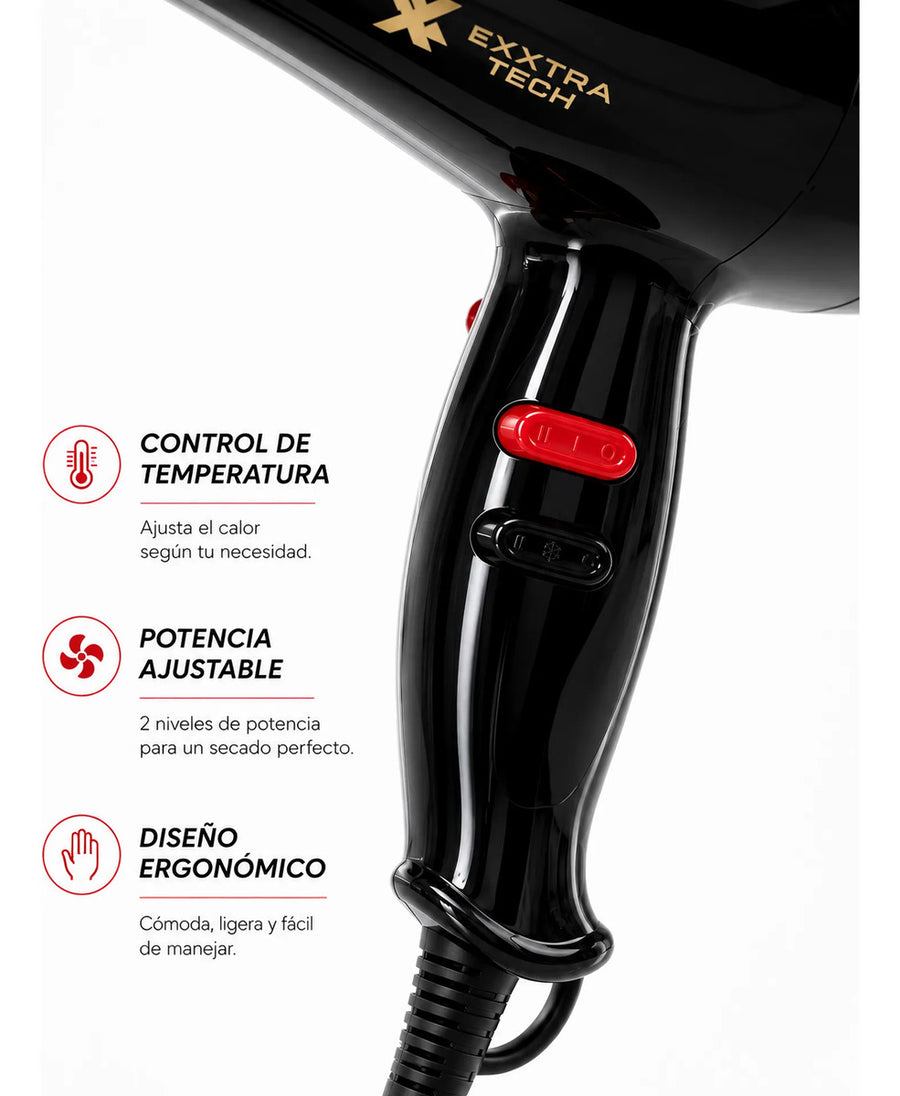 Secadora de Cabello 2000 W · Negro