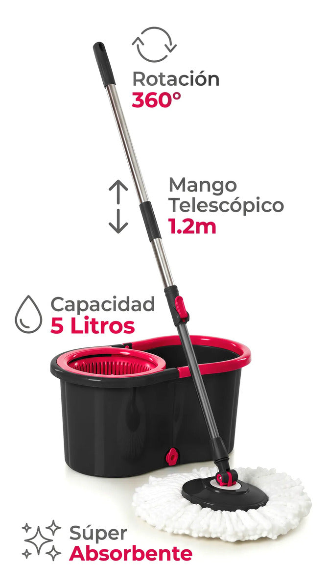 Mop Giratorio con Cubeta · Set de Limpieza