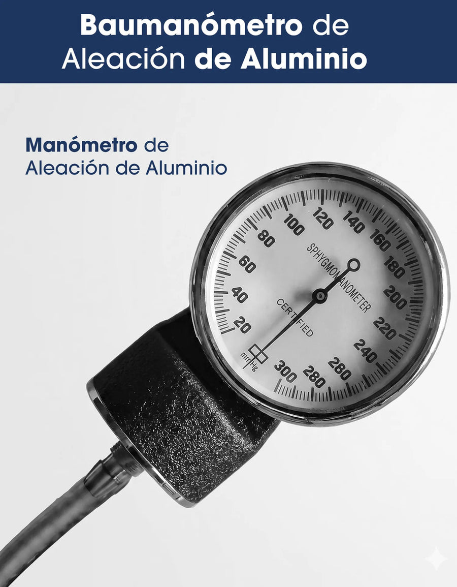 Baumanómetro Aneroide con Estetoscopio · Kit de Presión Arterial